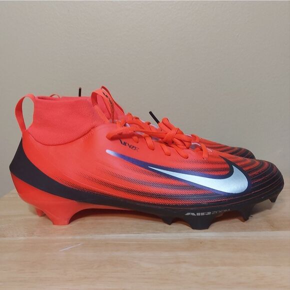 Nike Zoom Vapor Pro 1 Football Cleats Crimson Red Black HF9409-600 Men's Size 11 - Picture 1 of 7